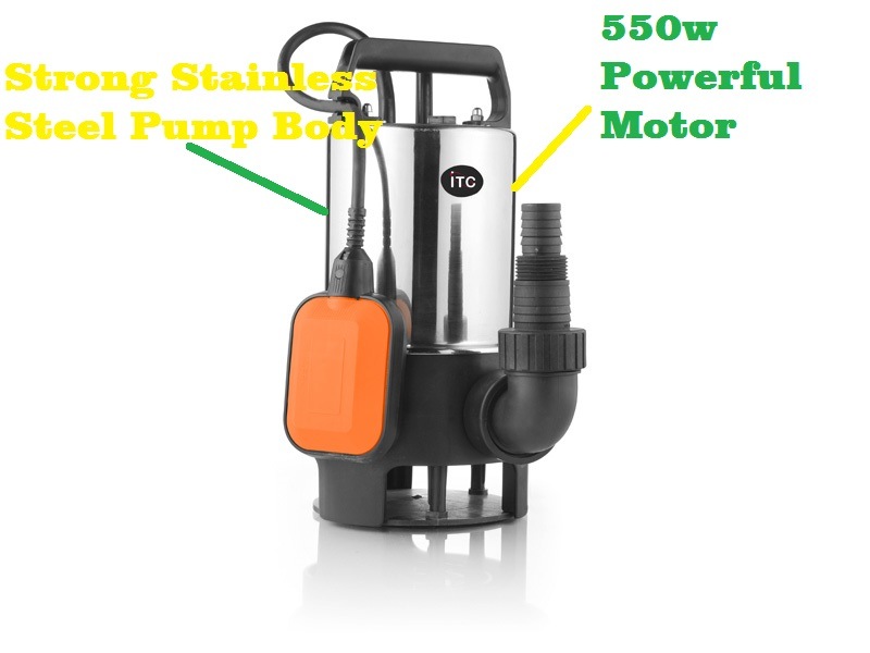 550W Strong Powerful Electric Waterpump/Submersible Pump Power Tools