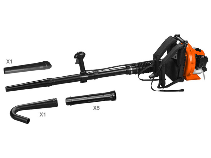 Backpack Style Petrol Garden Leaf Blower Tool with Extension Tubes