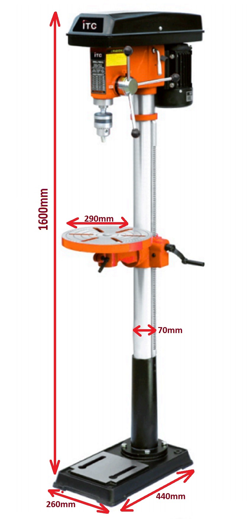 550W Professional Electric Drill Press Machine -Table Power Tool