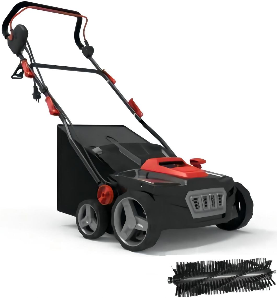 2022-2023 Unique-Design 1800W-Powerful Electric-Garden Power-Tool Machines-Lawn Yard/Artificial Grass/Leaves/Debris-Brush Sweeper