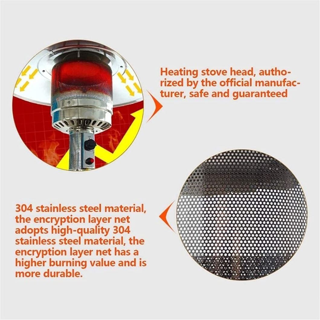 13kw Powerful-Stainless Steel Outdoor Patio Standing-Gas Heaters/Heating Equipment-for Winter Season