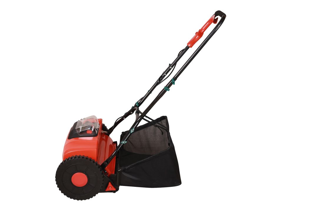 40V Electric Lithium-Ion Battery Cordless Reel Lawn Mower-Garden Power Tool