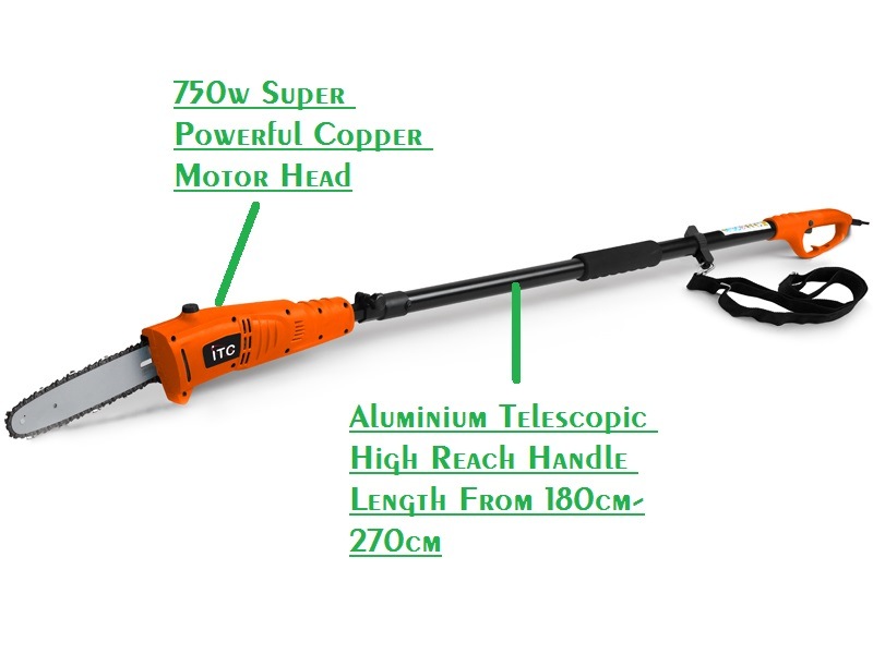 Powerful Longest Electric Telescopic/Pole Chainsaw/Lopper-Highest Reach Garden Power Tools