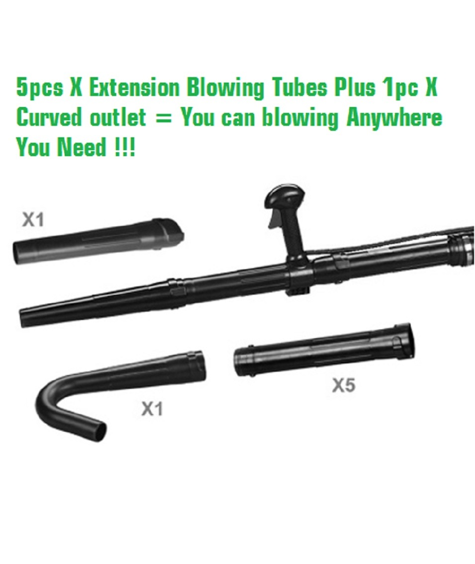 Backpack Style Petrol Garden Leaf Blower Tool with Extension Tubes