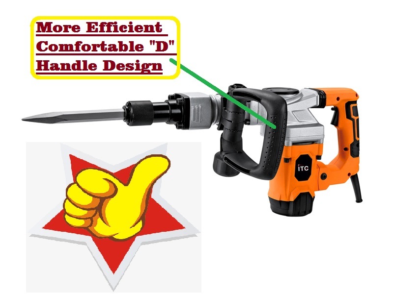 Max Power D Handle Electric Demolition Breaker Power Tool