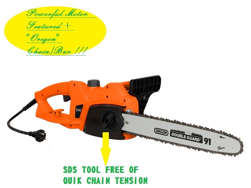 SDS Professional Electric Garden Chainsaw-Wood/Tree Cutting Power Machine Tools Chainsaw