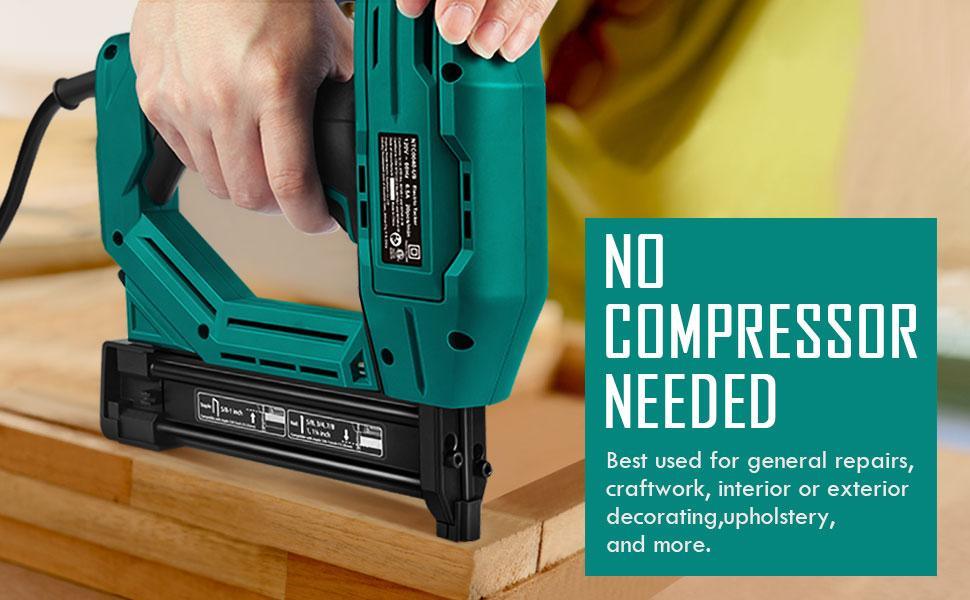 Professional Electric Tacker/Brad Nailer/Nail Gun/Staple Gun-Hardware Power Tools