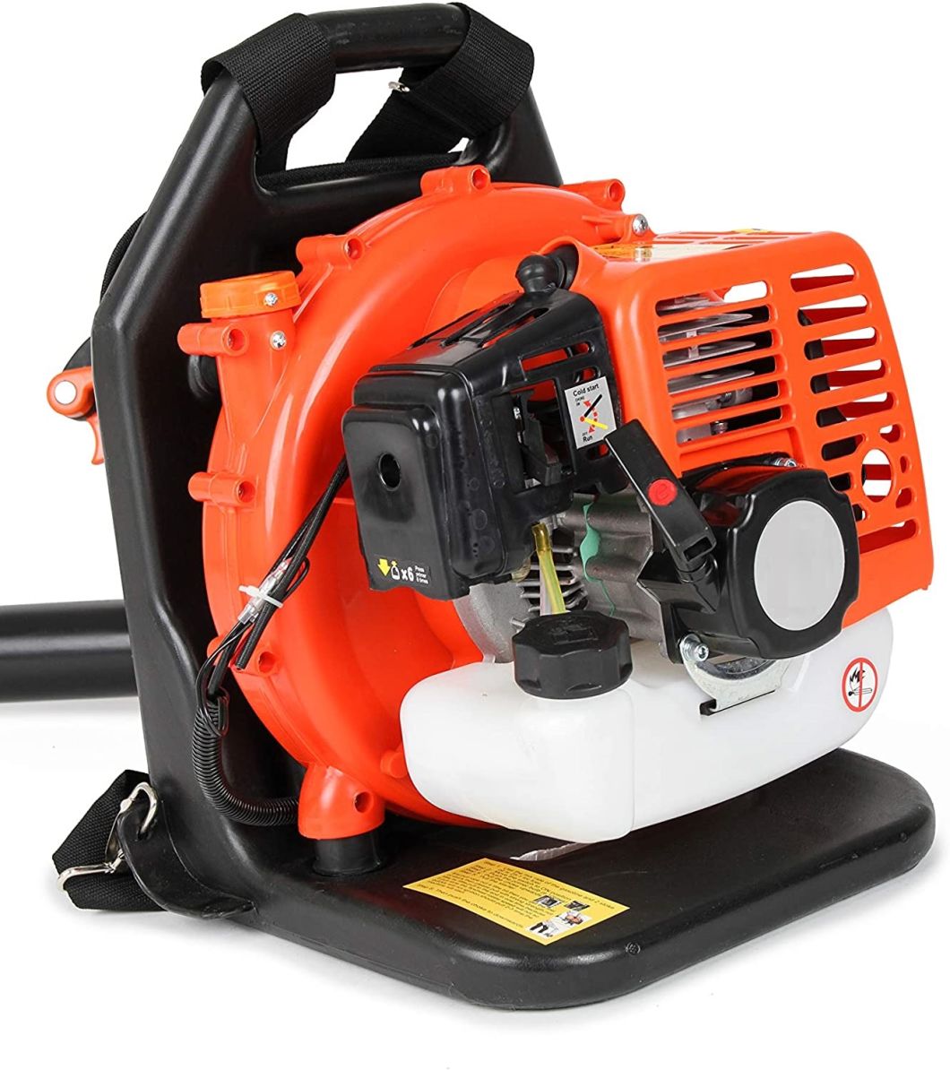 Backpack Style Petrol Garden Leaf Blower Tool with Extension Tubes