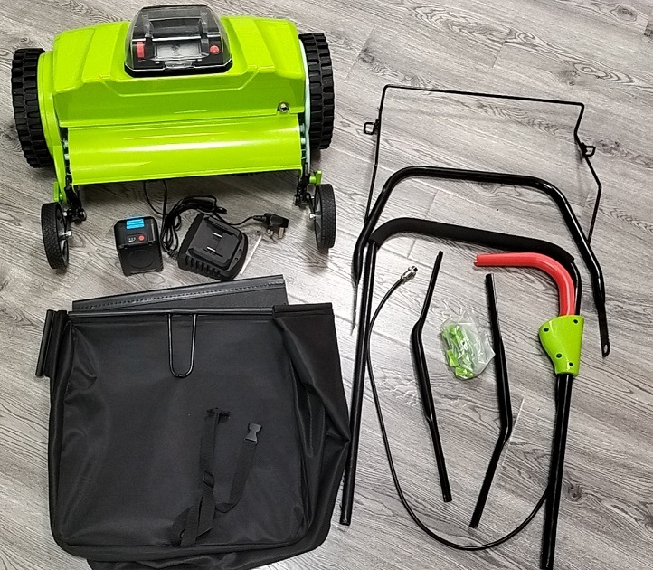 Popular New-Patent Design-20V Li-ion Battery-Cordless/Electric-Garden Grass-Sweeper/Cleaner Power Tool Machines