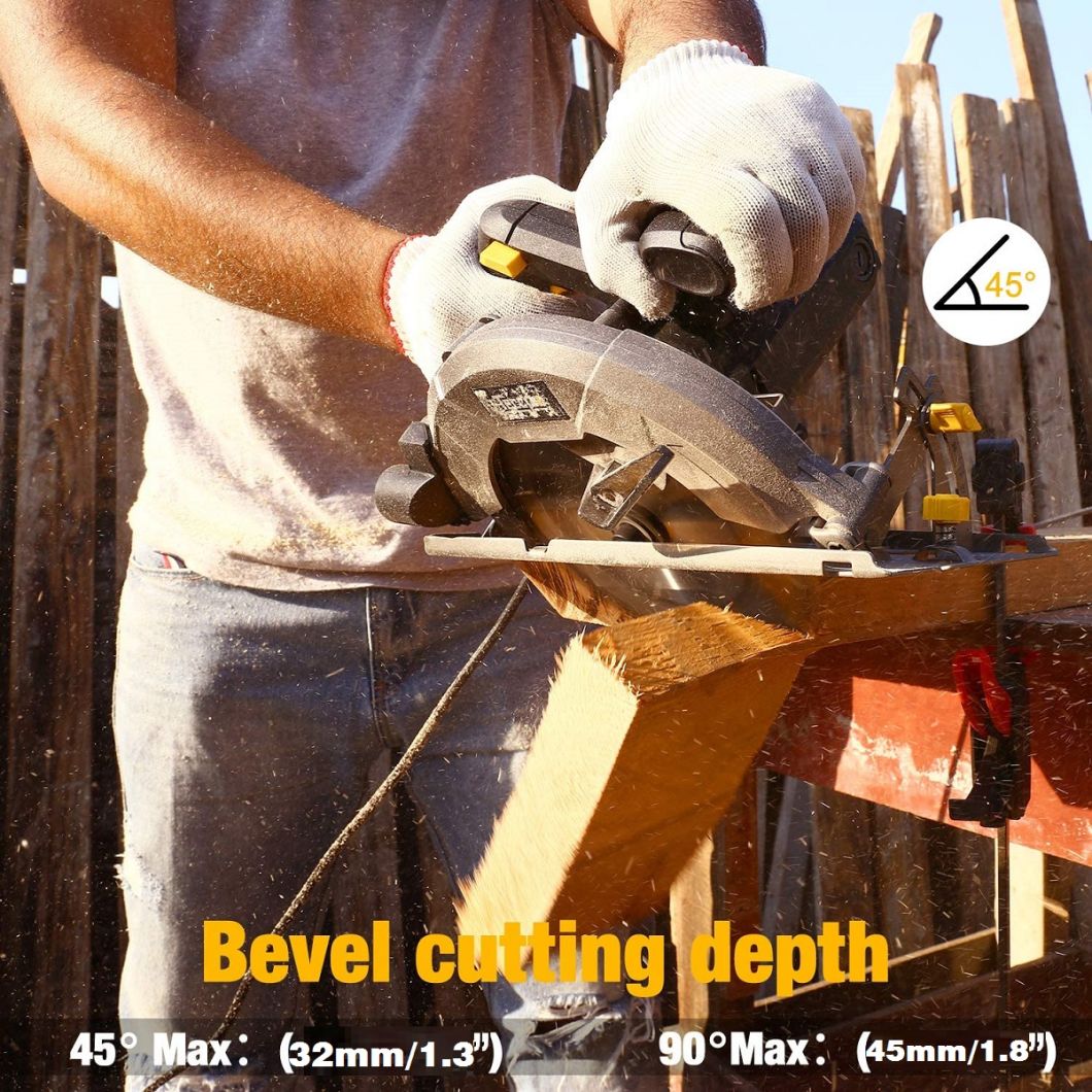 18V Powerful Electric Lithium Battery Cordless Circular Saw Power Tool