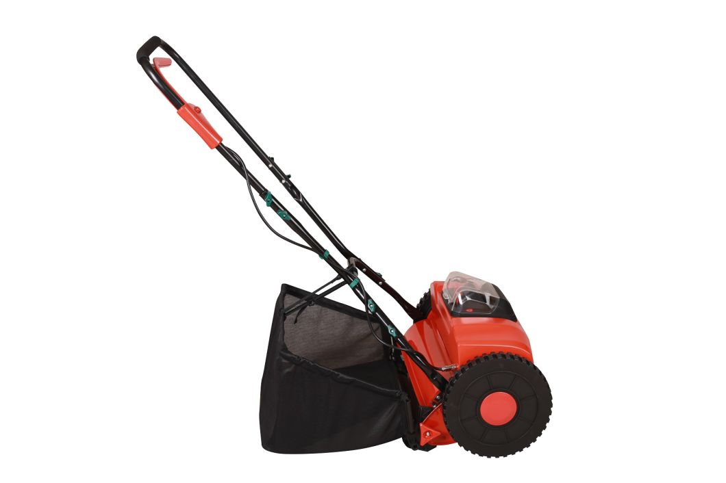 40V Electric Lithium-Ion Battery Cordless Reel Lawn Mower-Garden Power Tool