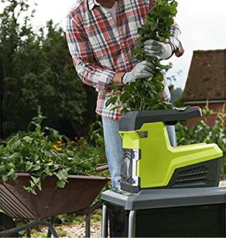 Professional/Silent Electric Garden Wood Chipper/Shredder Power Tools-Plastic Wood Dust Case