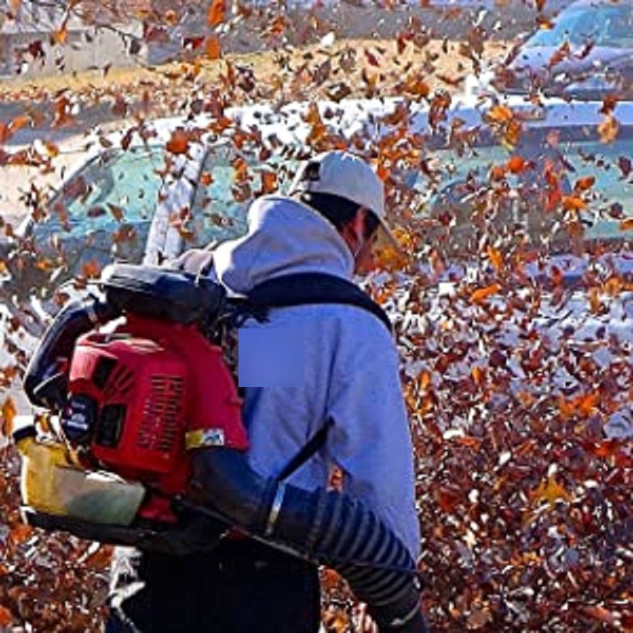 Backpack Style Petrol Garden Leaf Blower Tool with Extension Tubes