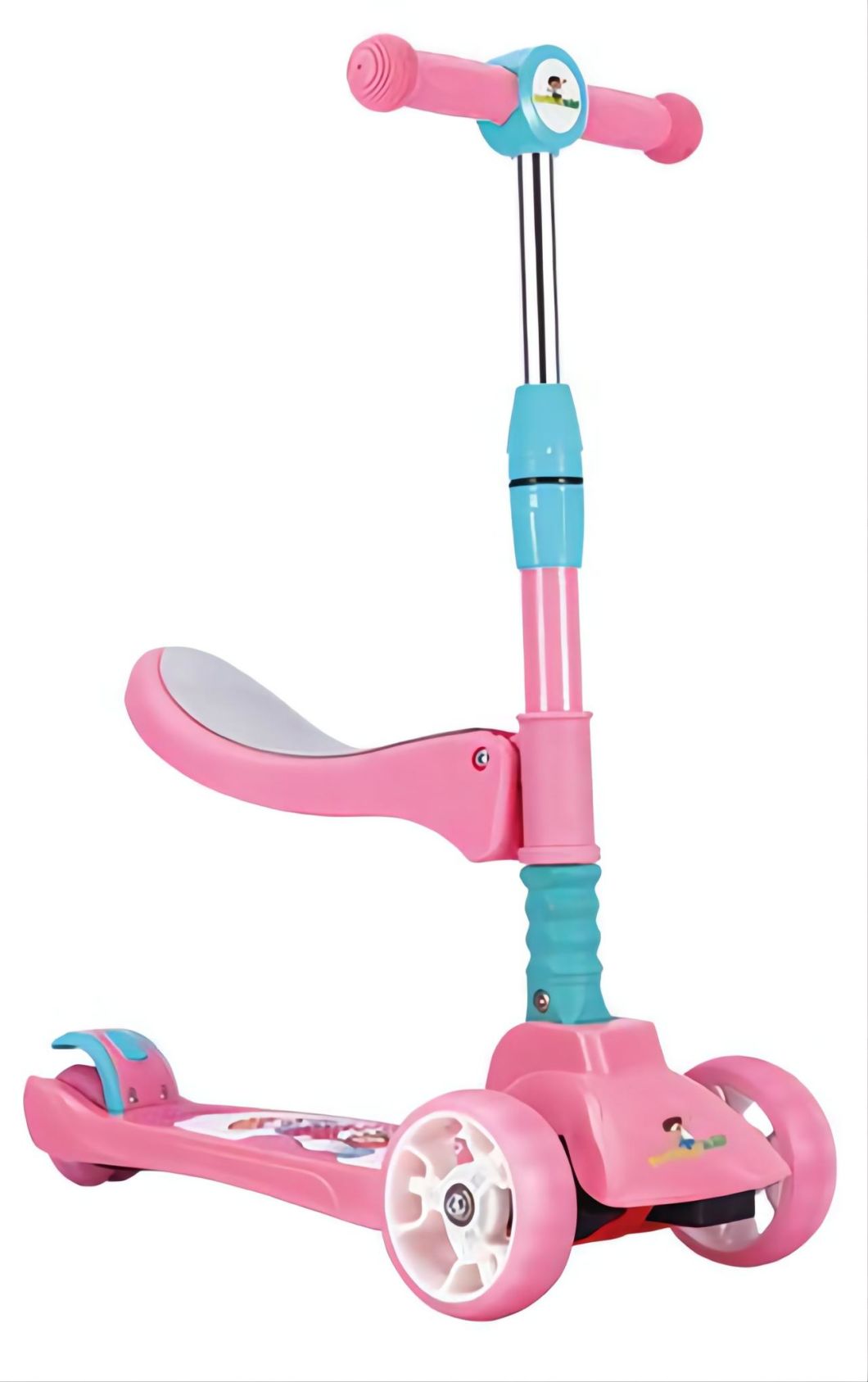 Stc-751A New-Modern with-Wheels Flashlights Design-Children/Kids Sports/Ages-Starting Scooters