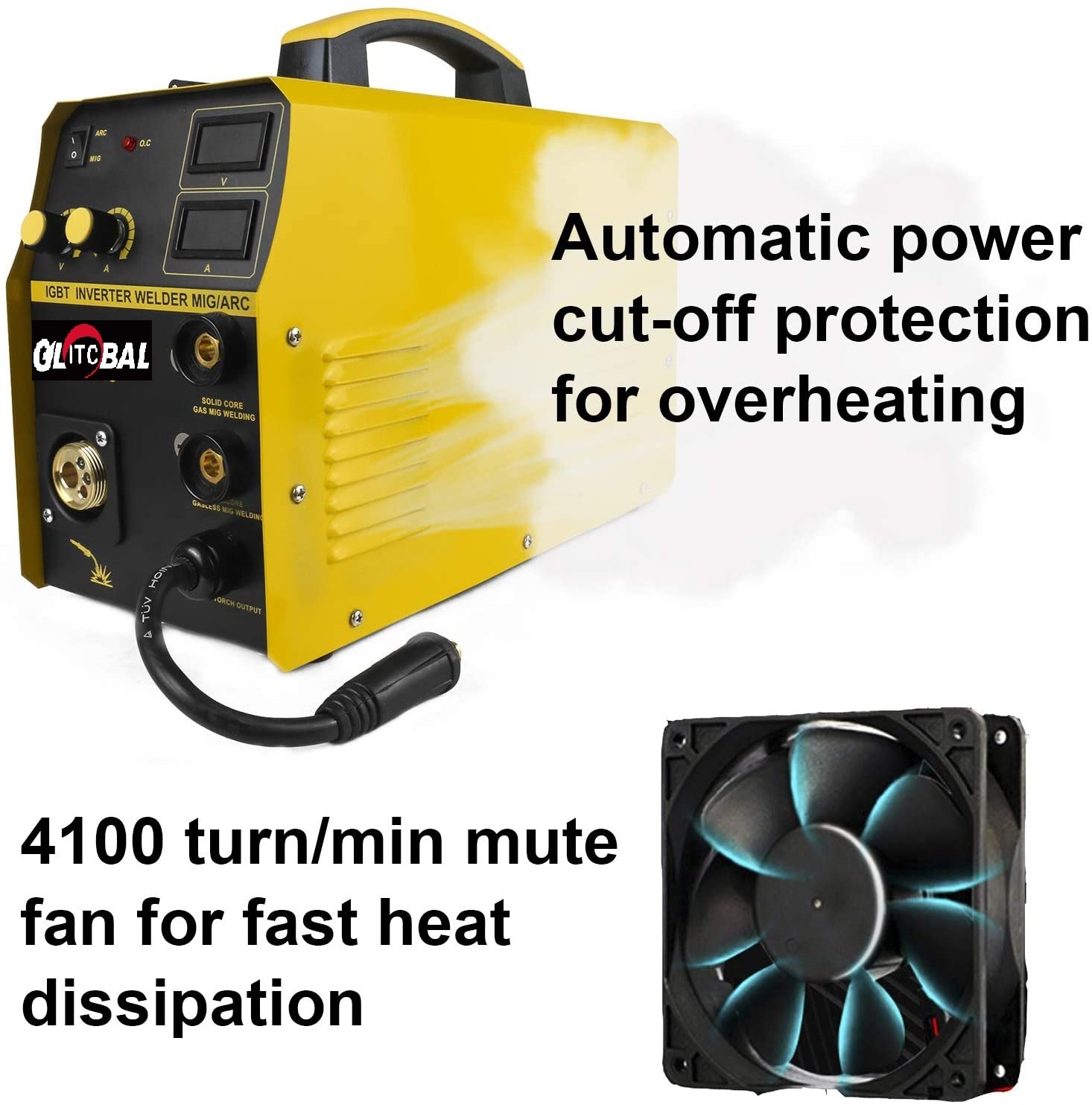 MIG200A Multi-Functional Powerful Digital Inverter Gas Welding Machine -Arc Welder