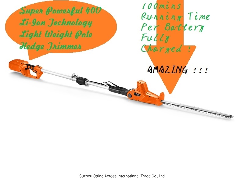 40V Powerful Telescopic Lithium Battery Cordless Hedge Trimmer