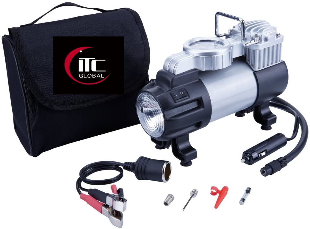 12V LED Torch Portable Electric Air Compressor/Inflator/Pump Car Accessories-Power Tools