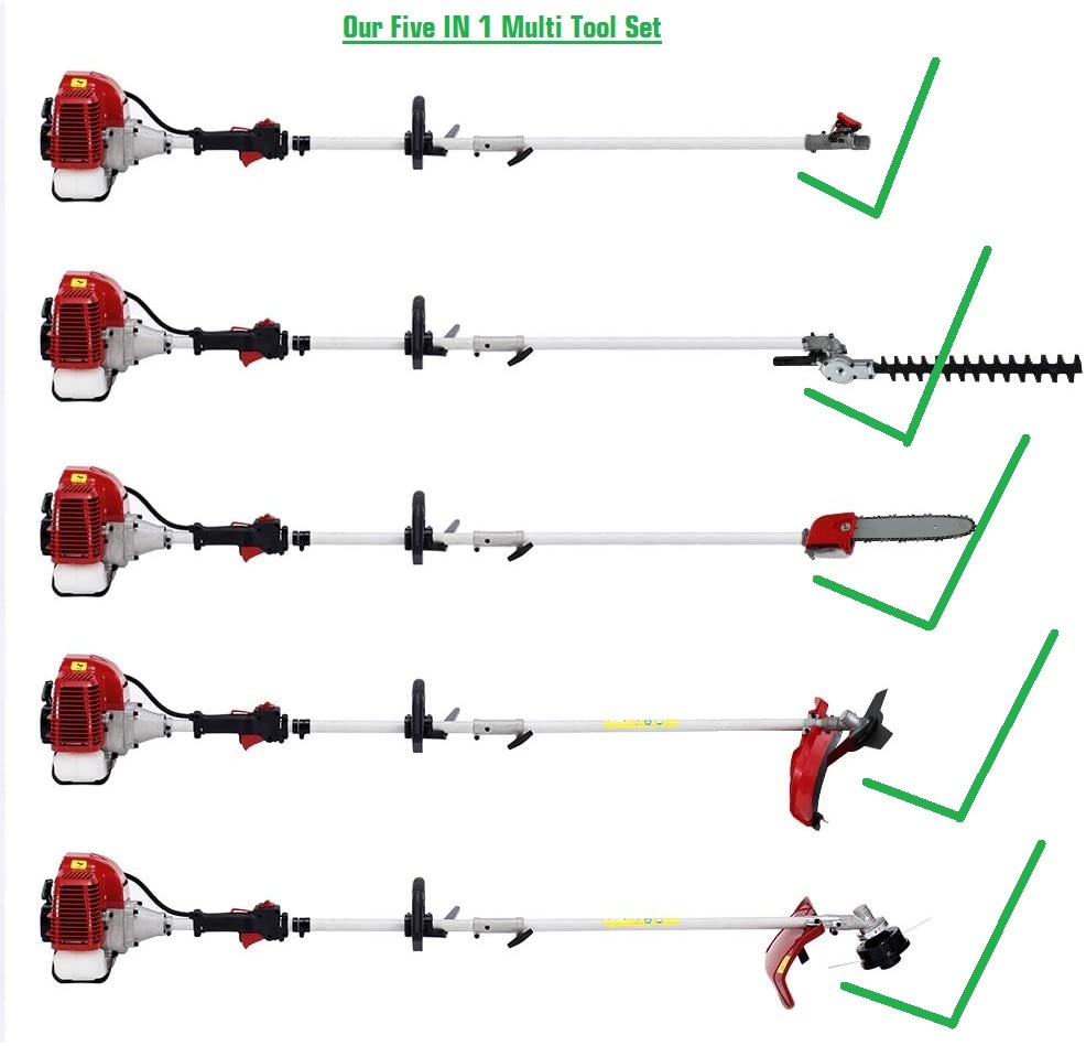 Garden Multi Gasoline Brushcutter/Grass Trimmer Tools Set-Power Tools