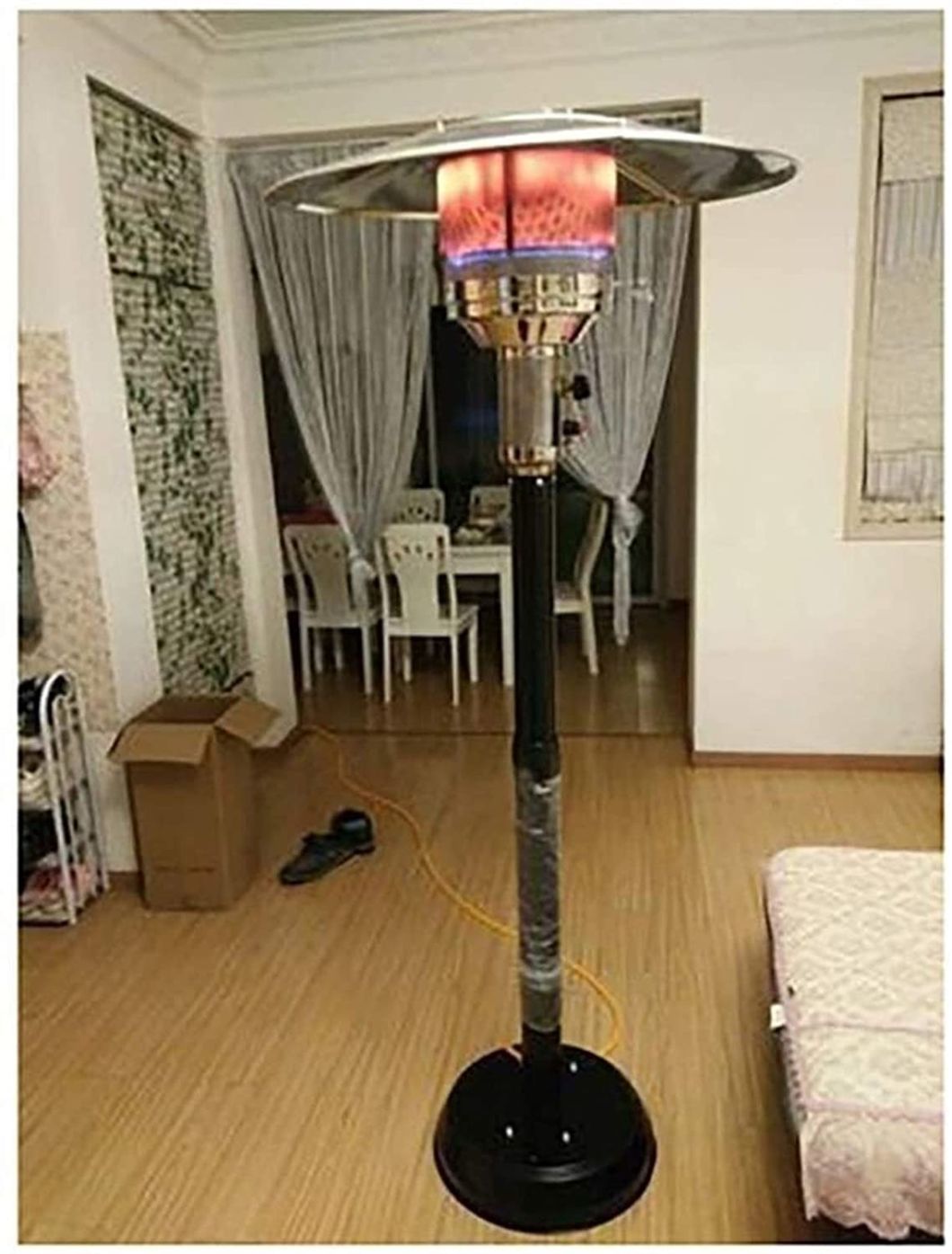 Outdoor Gas Patio Heater/Standing Garden Heater with Wheels for Restaurant/Bar