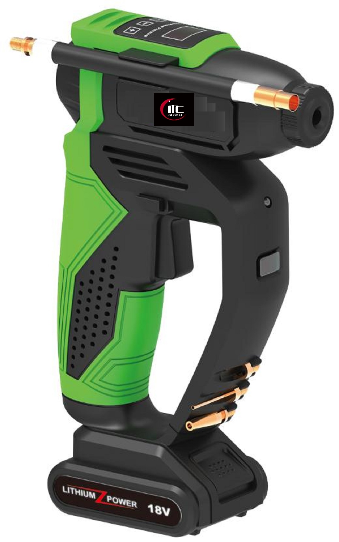 Powerful Li-ion Battery Compatible Cordless/Electric Car Tyre/Balls Air Inflator/Compressor-Power Tools
