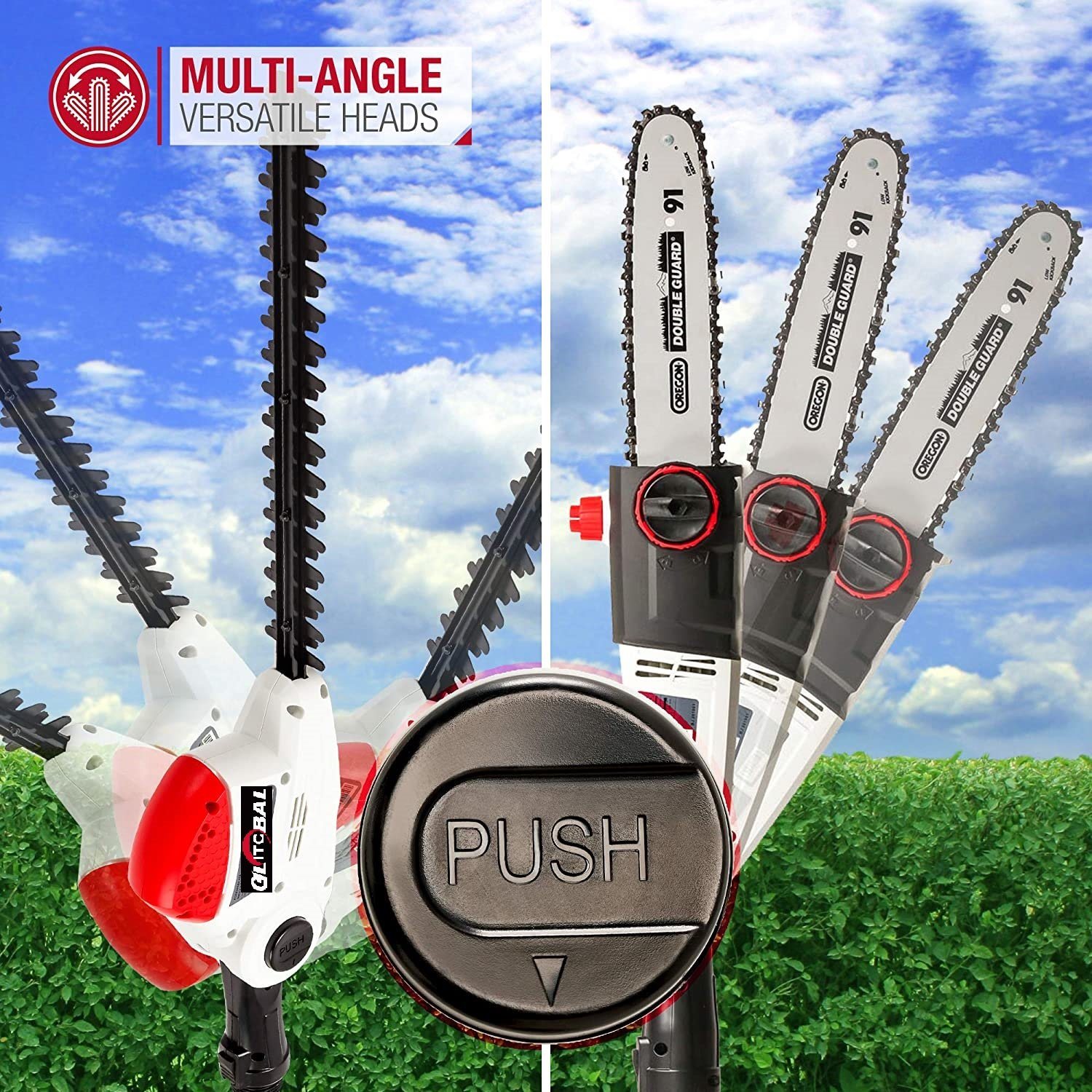 2021 New-Multi-3in1-Set-DC20V Max-Li-ion-Battery/Cordless/Electric-Garden Telescopic Hedge&Grass Trimmer/Chainsaw Branch Lopper-Power Tools
