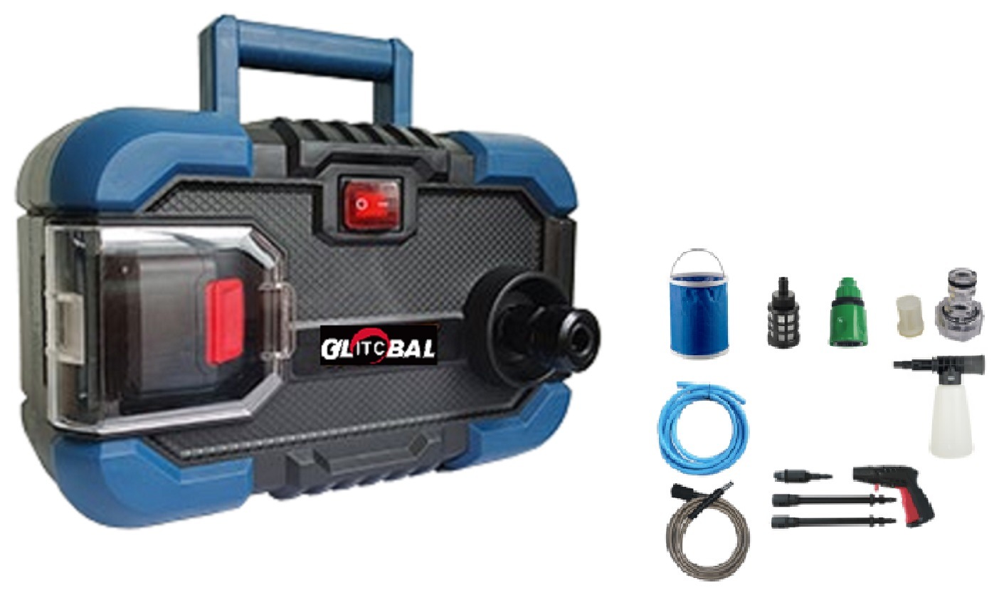 New Powerful-Gun Style-DC20V Li-ion Battery-Cordless/Electric-High Pressure Washer Machine-Power Tools