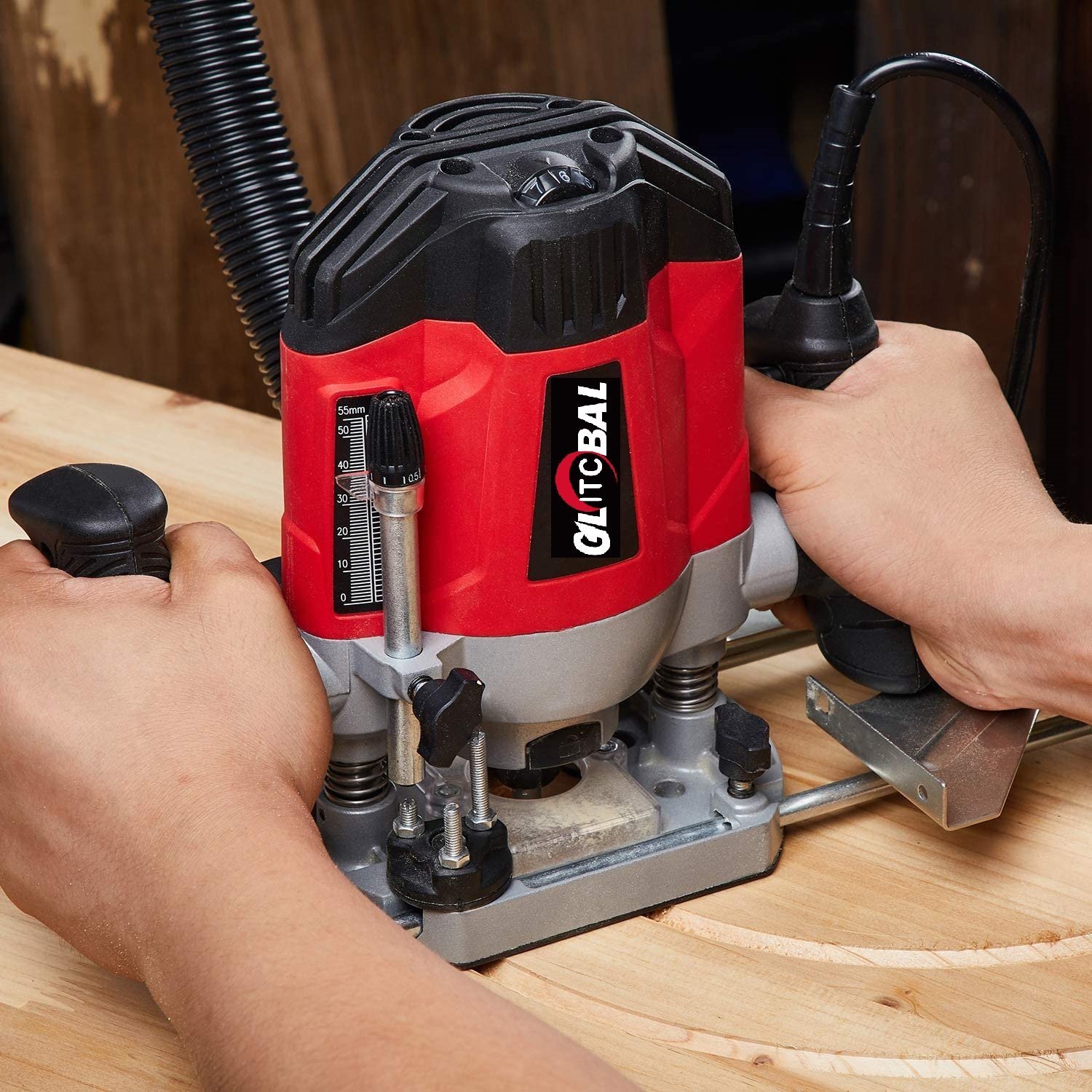 2022-Professional Model-Electric Woodworking-Engraving Machine-with Trimmer Base-Power Tools-Router