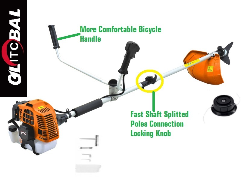 62cc 2.2kw Super Powerful Petrol Grass Trimmer &Brush Cutter