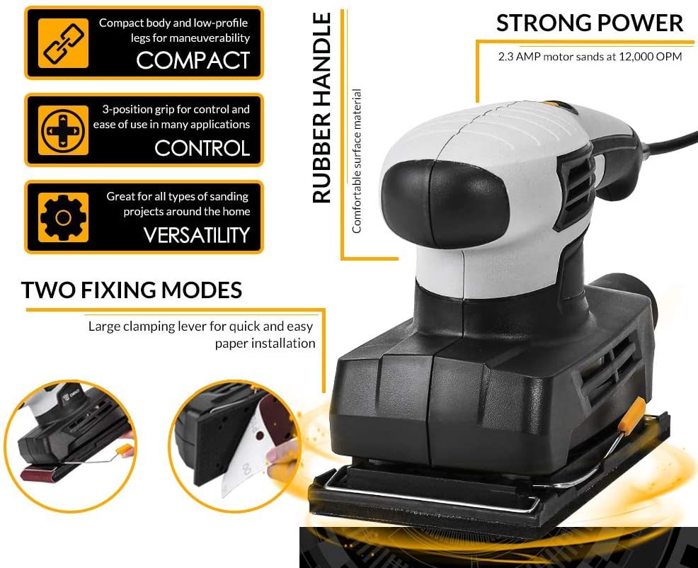 280W Strong Powerful Electric Sander Wood Working Power Tool