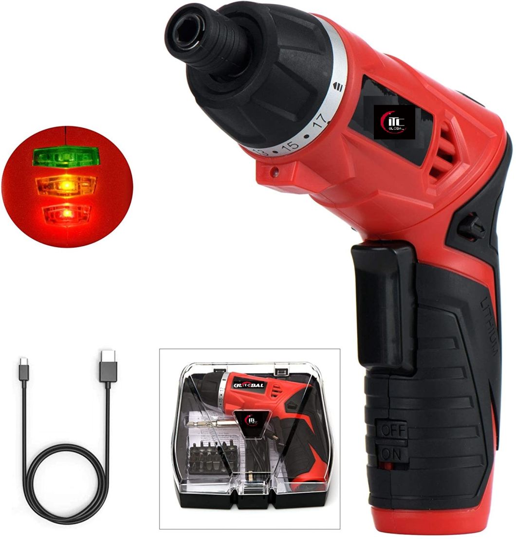 3.6V Flodable Lithium-Ion Electric Cordless Screwdriver Set Power Tool