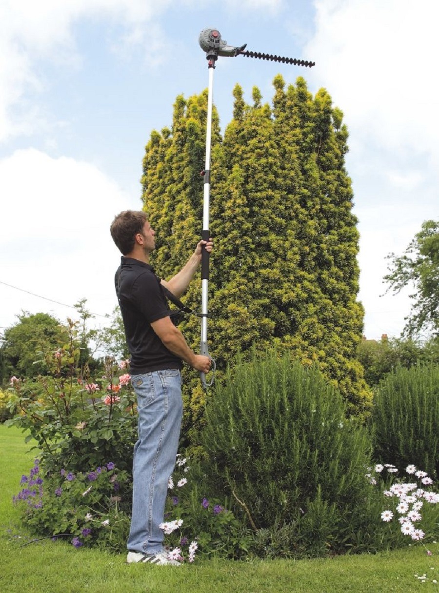 World First/Longest Electric Telescopic Garden Hedge Trimmer-Power Tools