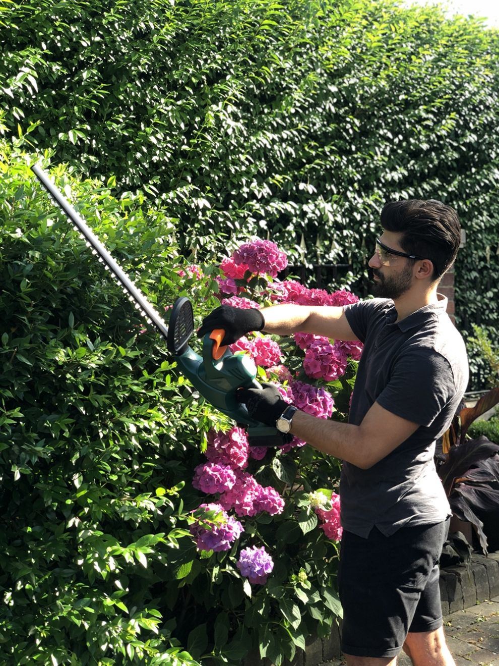 18V (20V Max) Li-ion Battery Compatible Cordless/Electric-Garden Hedge Trimmer-Power Tools