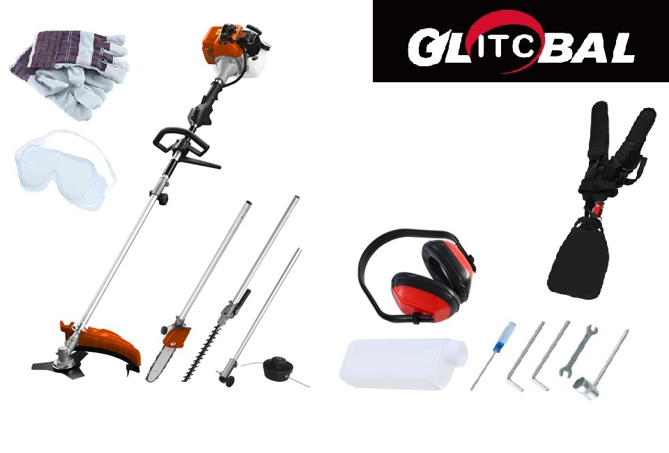 Garden Multi Gasoline Brushcutter/Grass Trimmer Tools Set-Power Tools