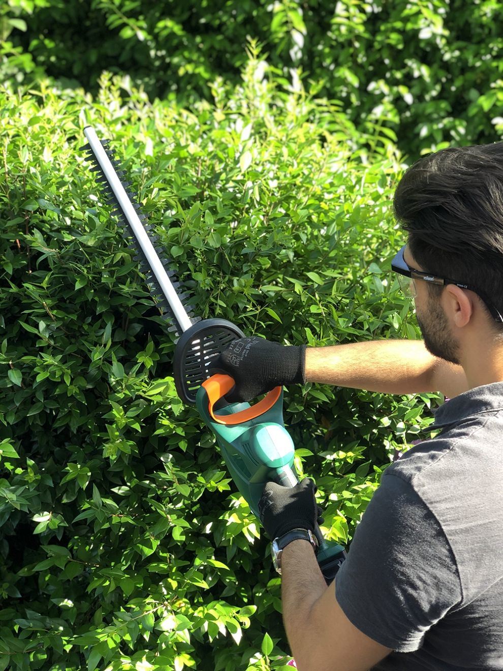 DC20V Max Powerful-Li-ion Battery Cordless/Electric Telescopic/Pole Garden Hedge Trimmer-Power Tools