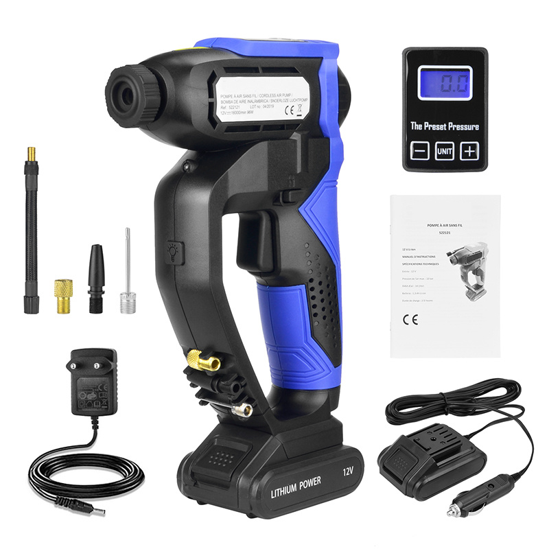 Popular DC20V-Li-ion Battery-Cordless/Electric-Air Compressor/Pump-Car Automobile-Accessories-Power Tools-Tire Inflators