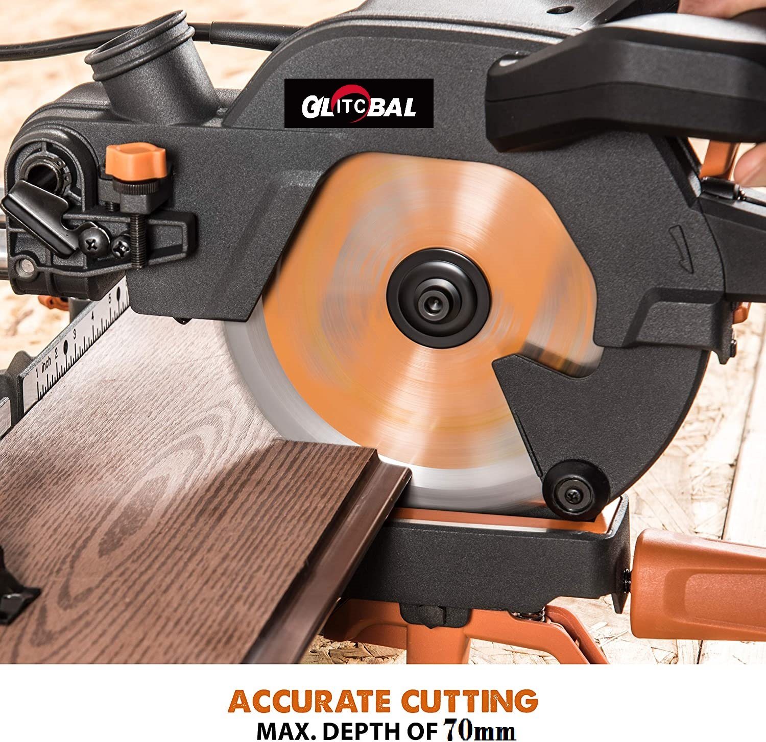 Ptms006-Professional Model-Electric Table-Power Tool Machine-Two Side-Slided-Miter Saw