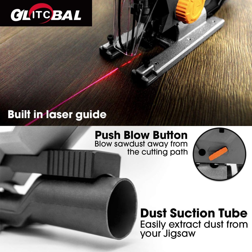 New Professional-Electric Jigsaw-Laser Precision-Woodworking Saw Machine-Power Tools