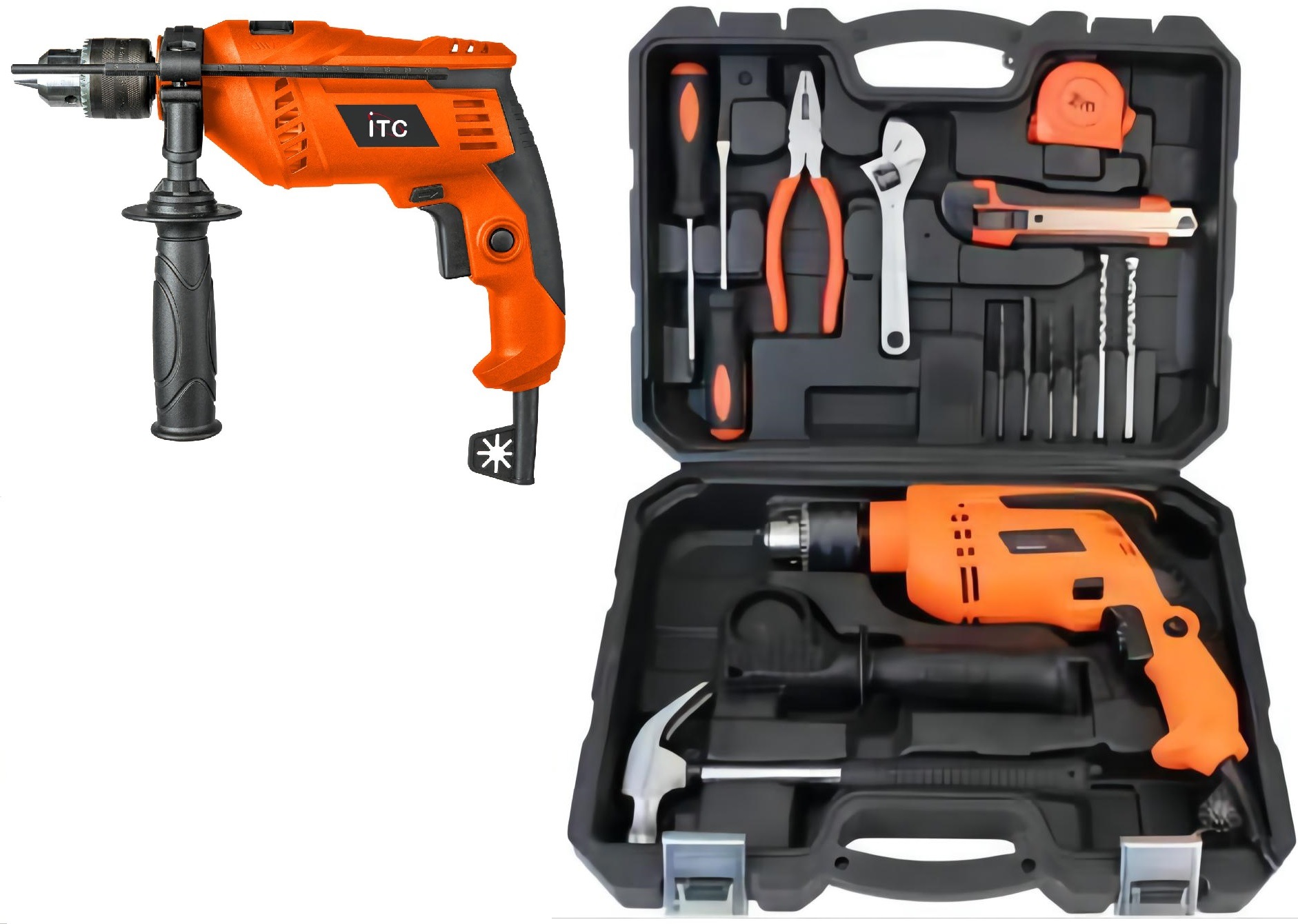 Super New-50PCS Multi-Functional-Bits Accessories-BMC Case Packing-Electric Power Tools-Impact Drill Set