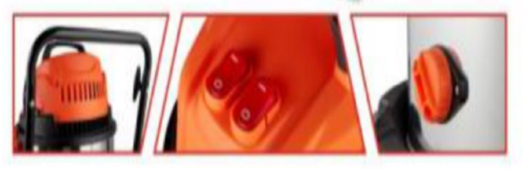 2000W High Performance Electric Vacuum/Cleaner Power Tool with Double Motors