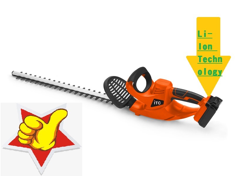 Professional Green-Technology Li-ion Battery Cordless Electric Garden Hedge Trimmer-Garden Tools