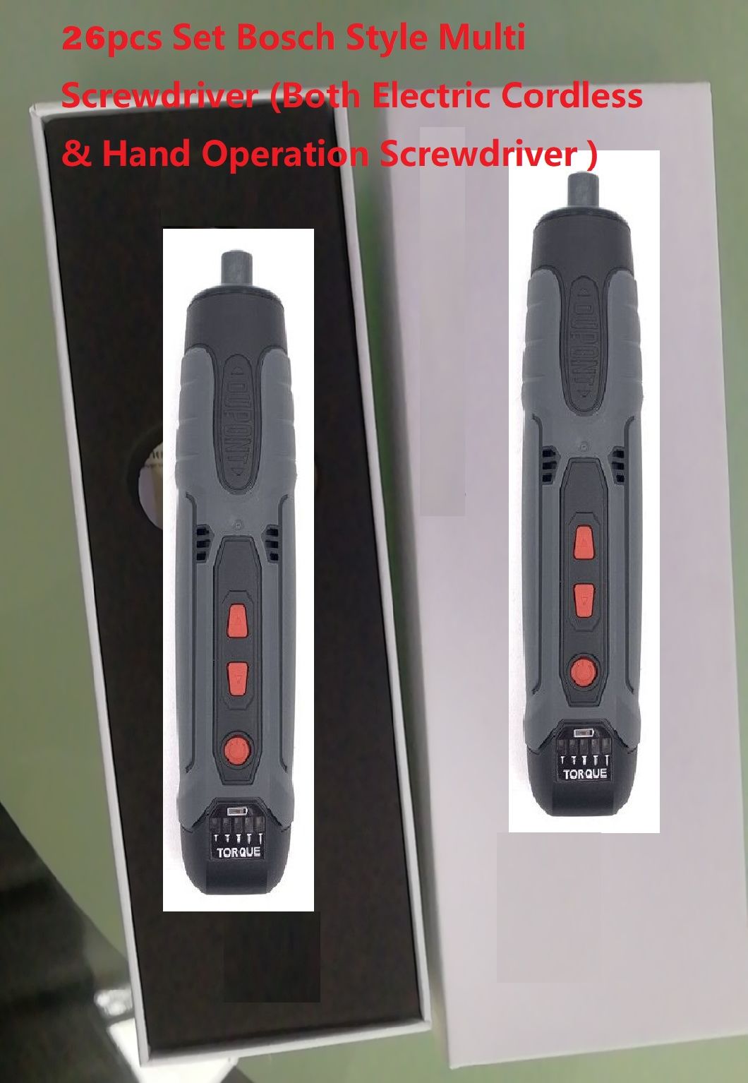 2020 New Cordless Electric Screwdriver Set Power Tools