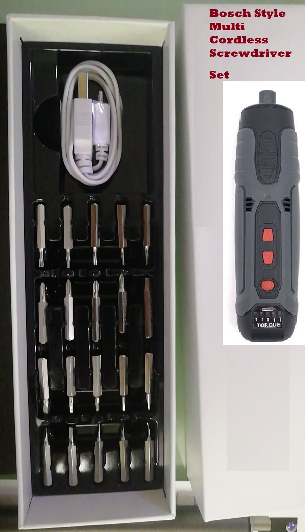 Your I-Phone Portable Multi Cordless Electric Screwdriver Set-Power Tools