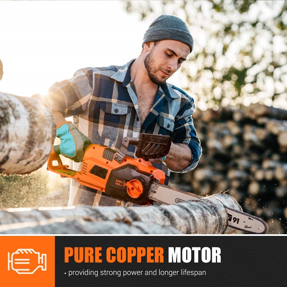 Super Powerful Professional Electric Garden Chainsaw-Wood/Trees Cutting Power Machine Tools