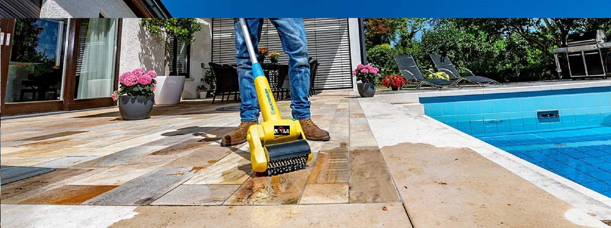 New Electric Weed Cleaner/Patio Sweeper/Ground Roller Sweeper Garden Power Tool