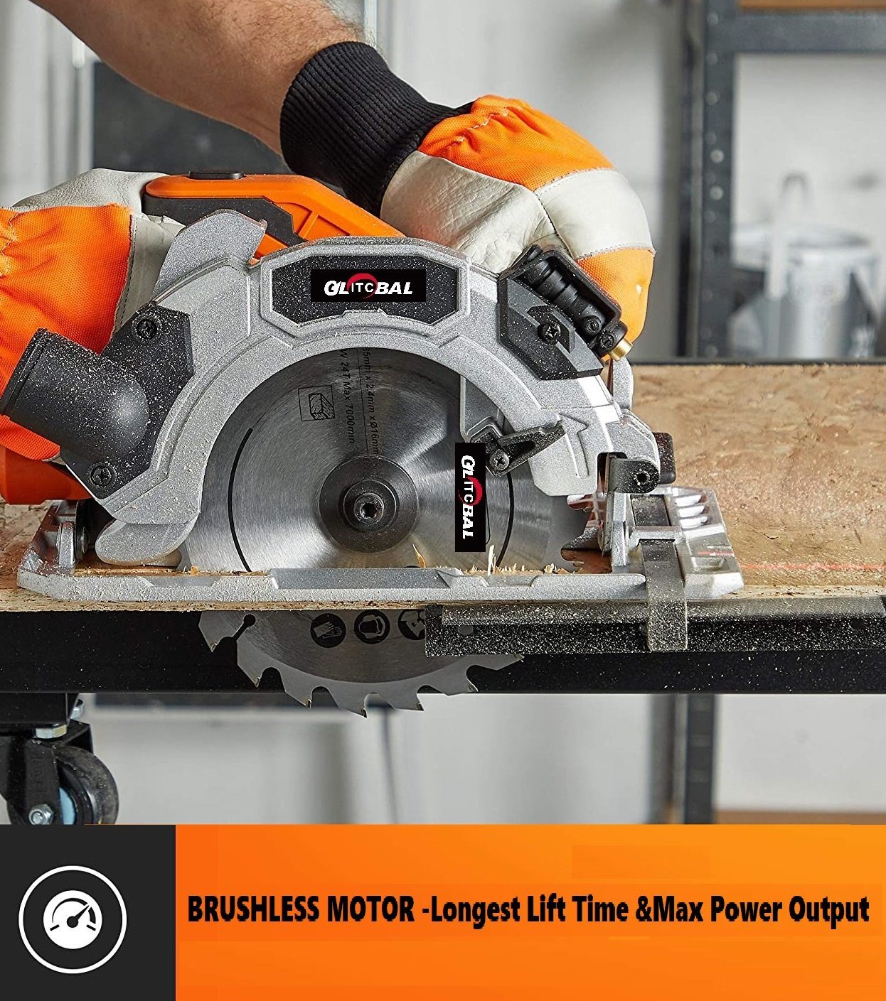 Greenline Powerful Li-ion Battery Cordless/Electric Woodworking Circular Saw-Power Tools