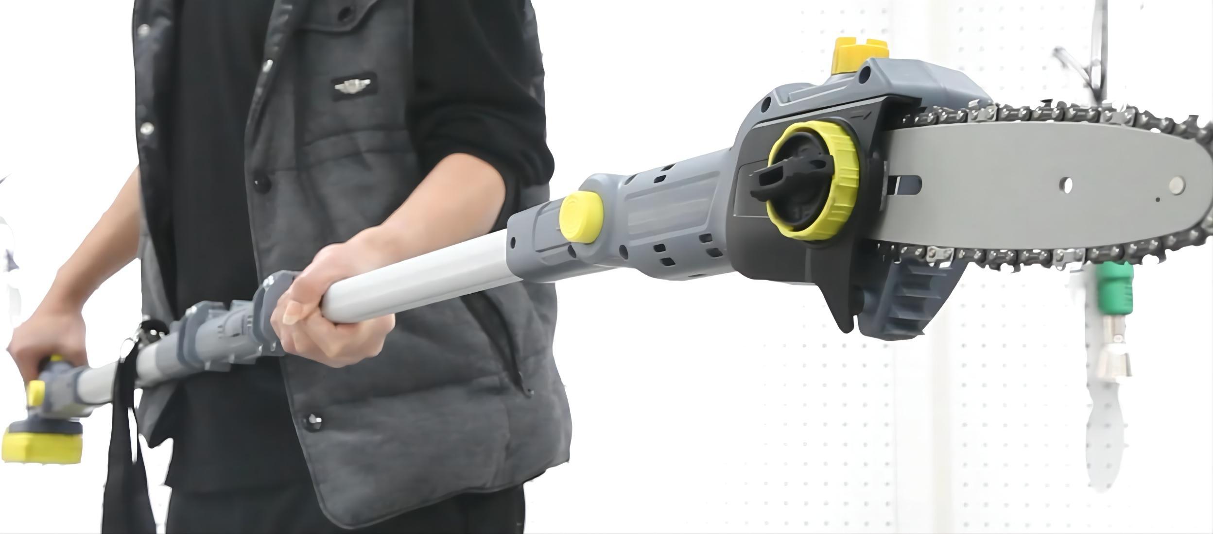 New Design-3in1-Multi Garden Set-Li-ion Battery-Cordless/Electric-Telescopic Hedge/Pole Trimmer/Chainsaw Branch-Lopper/Grass Trimmer-Power Tools