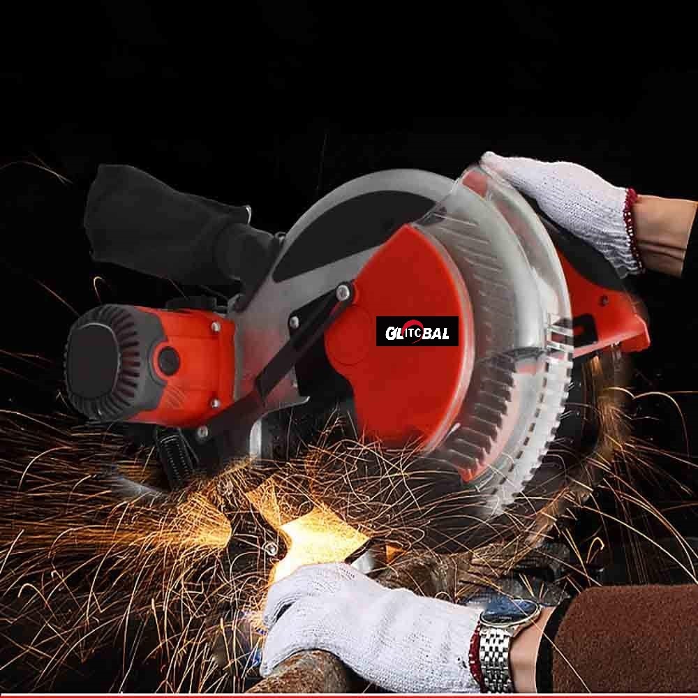 New Professional-Electric Miter Saw-255mm Metal Aluminium-Cutting Machine-Table Power Tools
