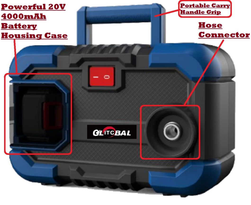 New-Radio Design-DC20V Li-ion Battery-Cordless/Electric-High Pressure Washer Machine-Cleaning Power Tools