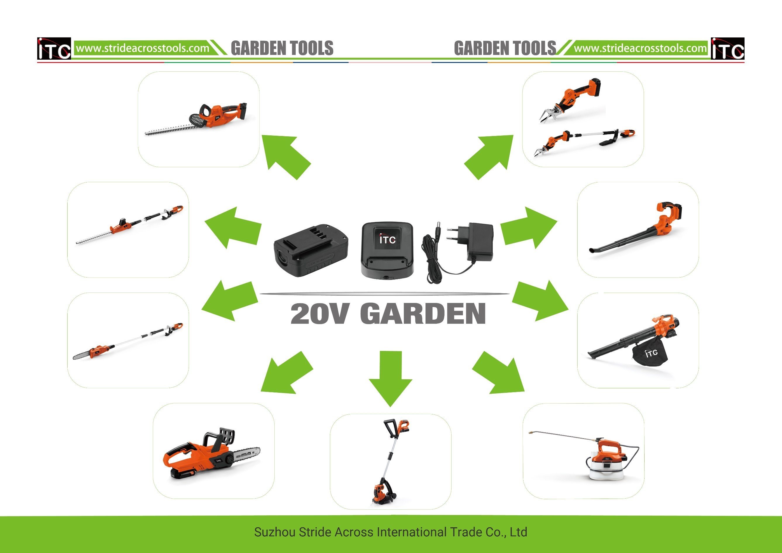 20V Powerful Lithium-Ion Battery Cordless/Electric Garden Grass Trimmer-Power Tools