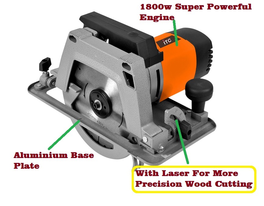 1800W 200mm Super Powerful Electric Circular Saw Power Tool
